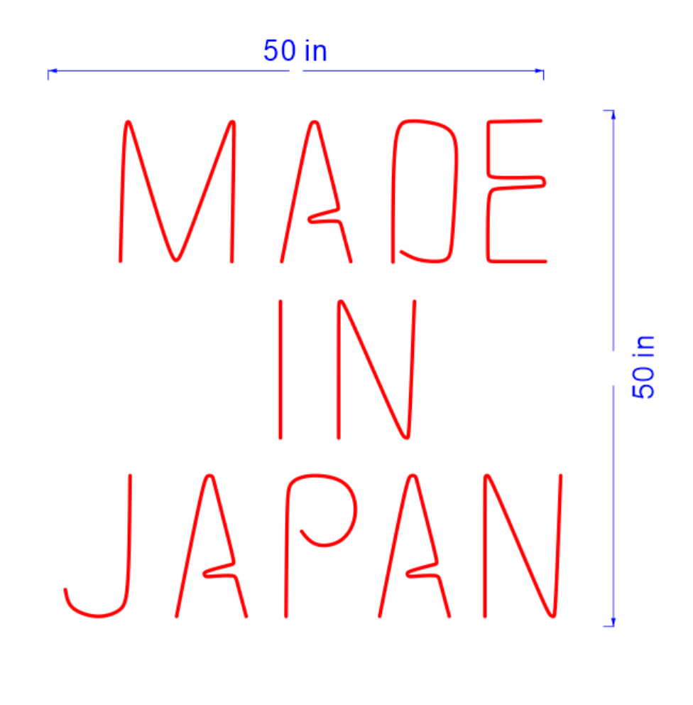 Custom Made in Japan Sign