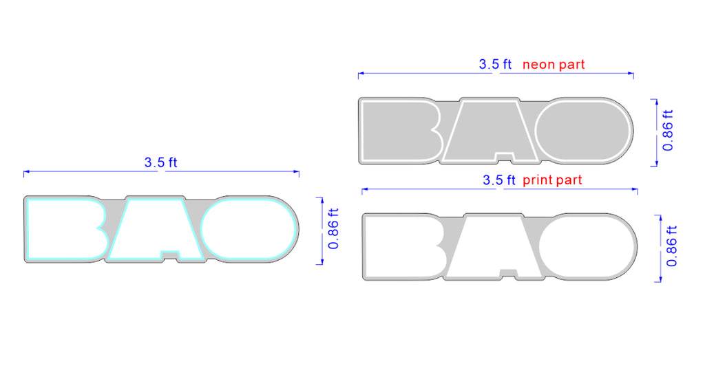 Custom BAO sign
