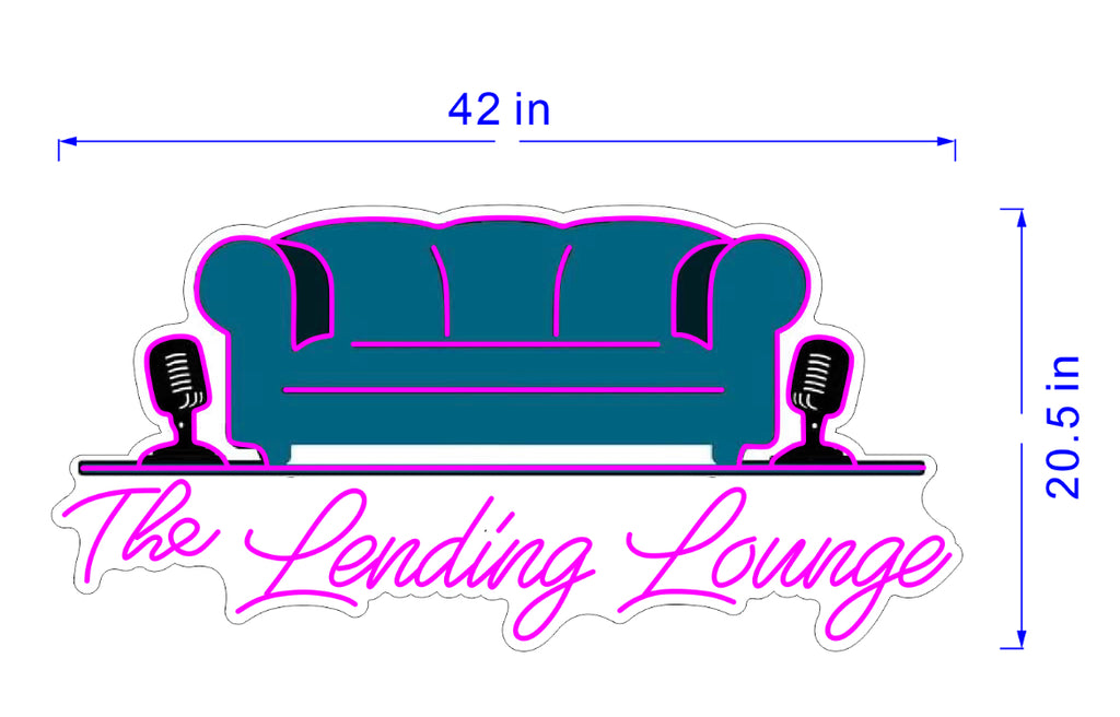 Custom Lending Lounge Sign