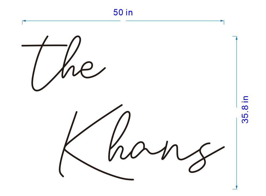 Custom The Khans Neon Sign