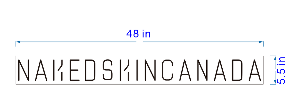 Custom Naked Skin Canada Neon Sign