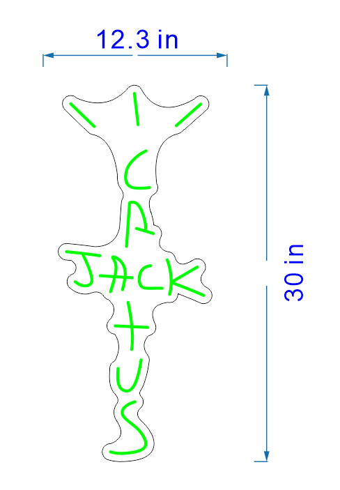 Custom Cactus Jack Sign