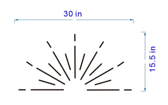 Custom Half Sunburst Neon SIgn