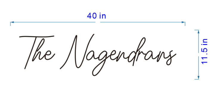 Custom The Nagendrans Sign