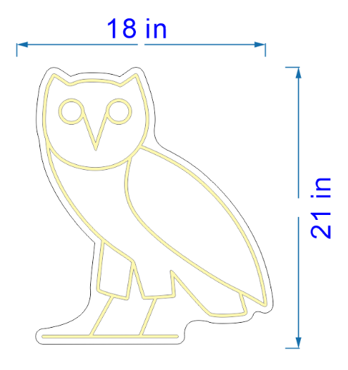 Custom OVO Owel Neon Sign