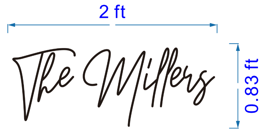 Custom The Miller's Neon Sign
