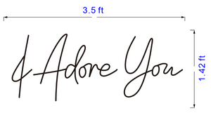 Custom I Adore You Sign