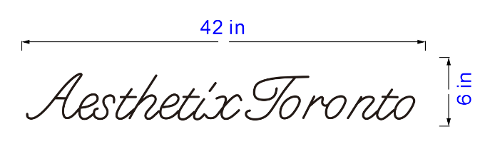 Custom AesthetixToronto Sign