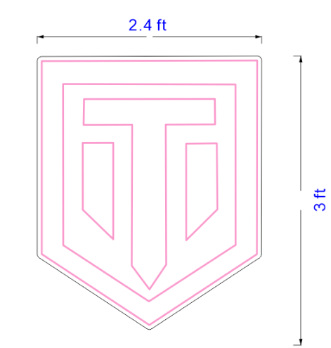 Custom Shield Sign