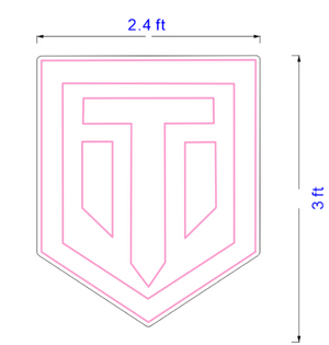 Custom Shield Sign