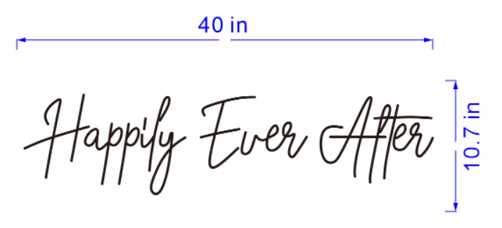 Custom Happily Ever After sign