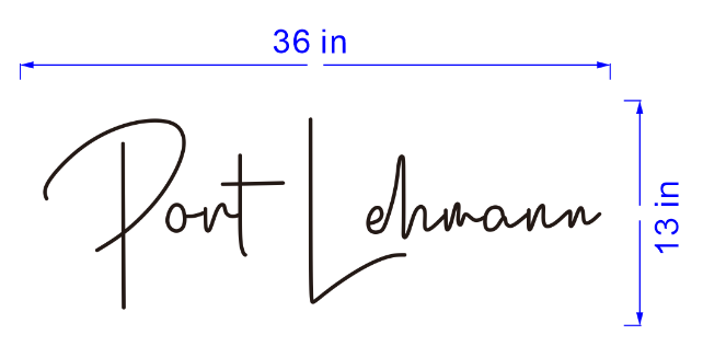 Custom Port Lehmann Sign