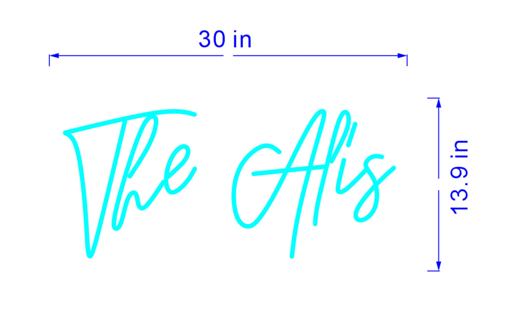 Custom The Alis sign