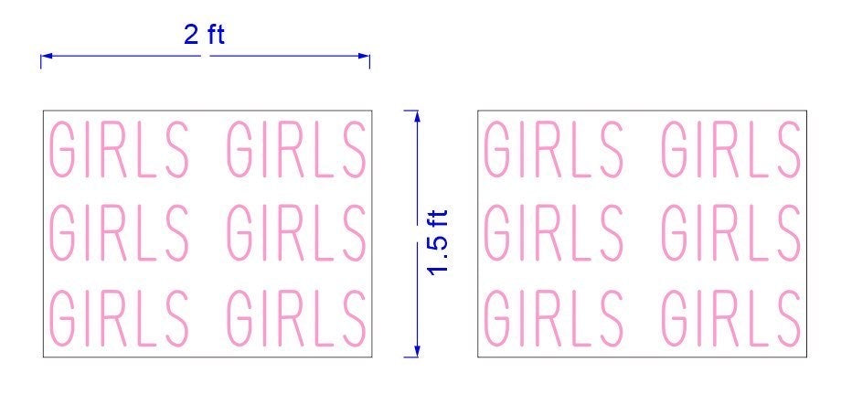 Custom Girls Girls Sign