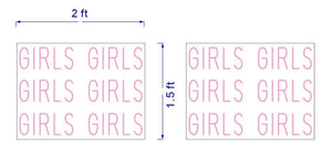 Custom Girls Girls Sign