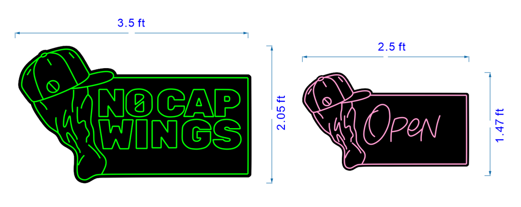 Custom No Cap Signs