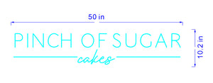 Custom pinch of sugar sign