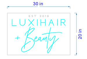 Custom LuxiHair Sign